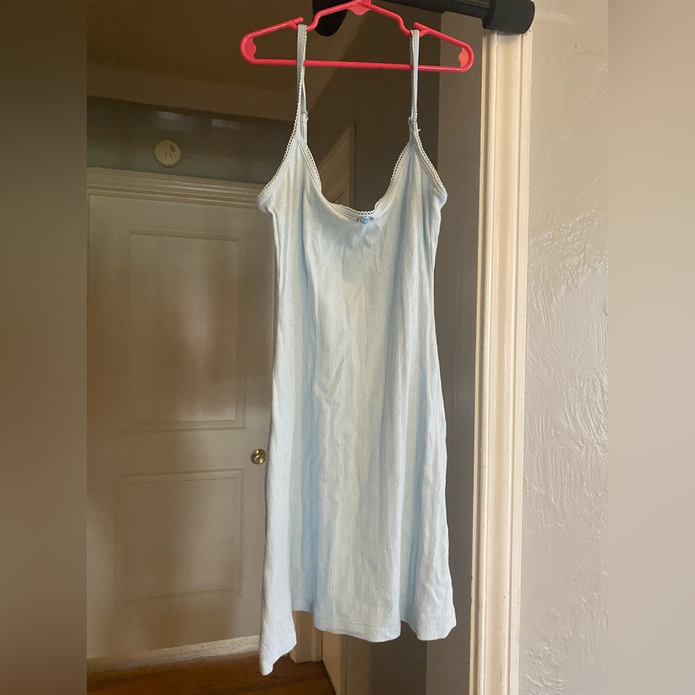 Frankie's Bikinis Sky Blue Lace Dress